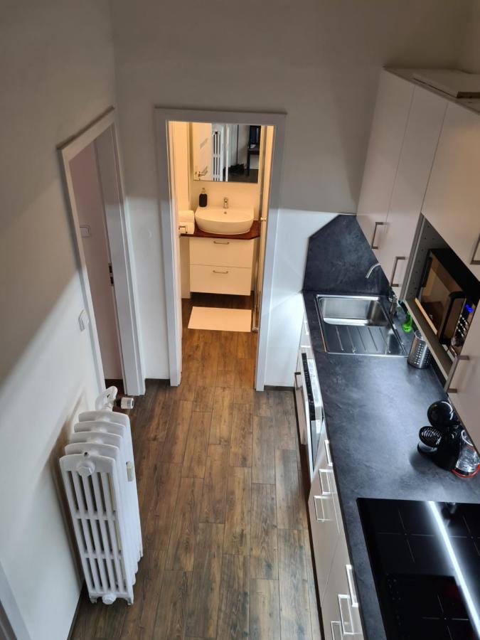 Svetly Prostorny Byt V Karline Lägenhet Prag Exteriör bild